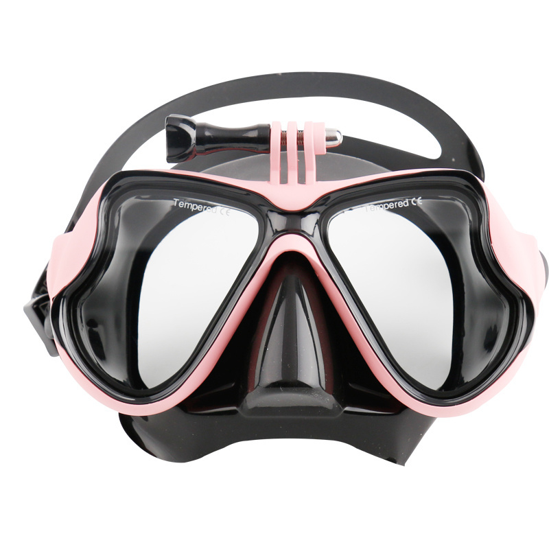 China manufacture snorkel diving mask scuba diving gear and swimming equipment silicone mask strap diving mask go pro