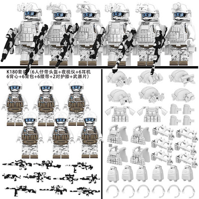 New Mini figures Building Blocks Camouflage special forces soldier Building Block Sets For Kids Brick Educational Puzzle Toys