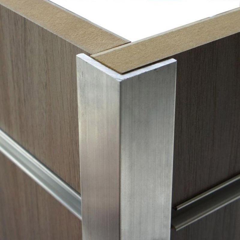 Aluminium radius corner tile edge trim profile railing aluminium extrusion profile 135 angle aluminum extrusion profile