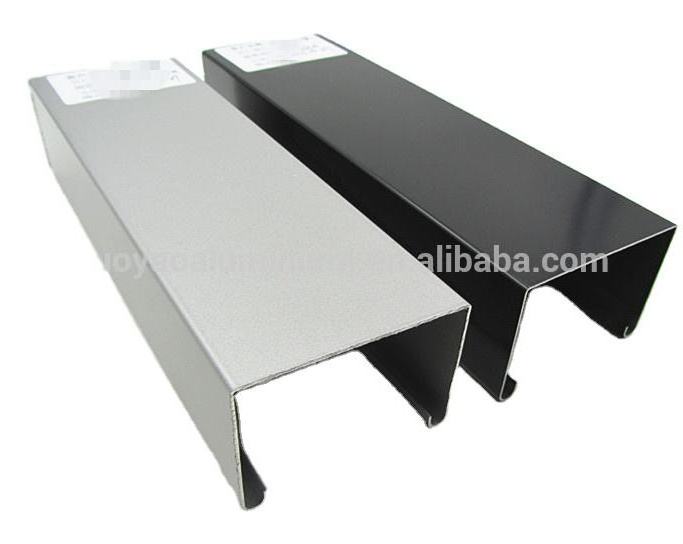 custom design surface treatment 2 sided c beam v slot aluminium led profile wide