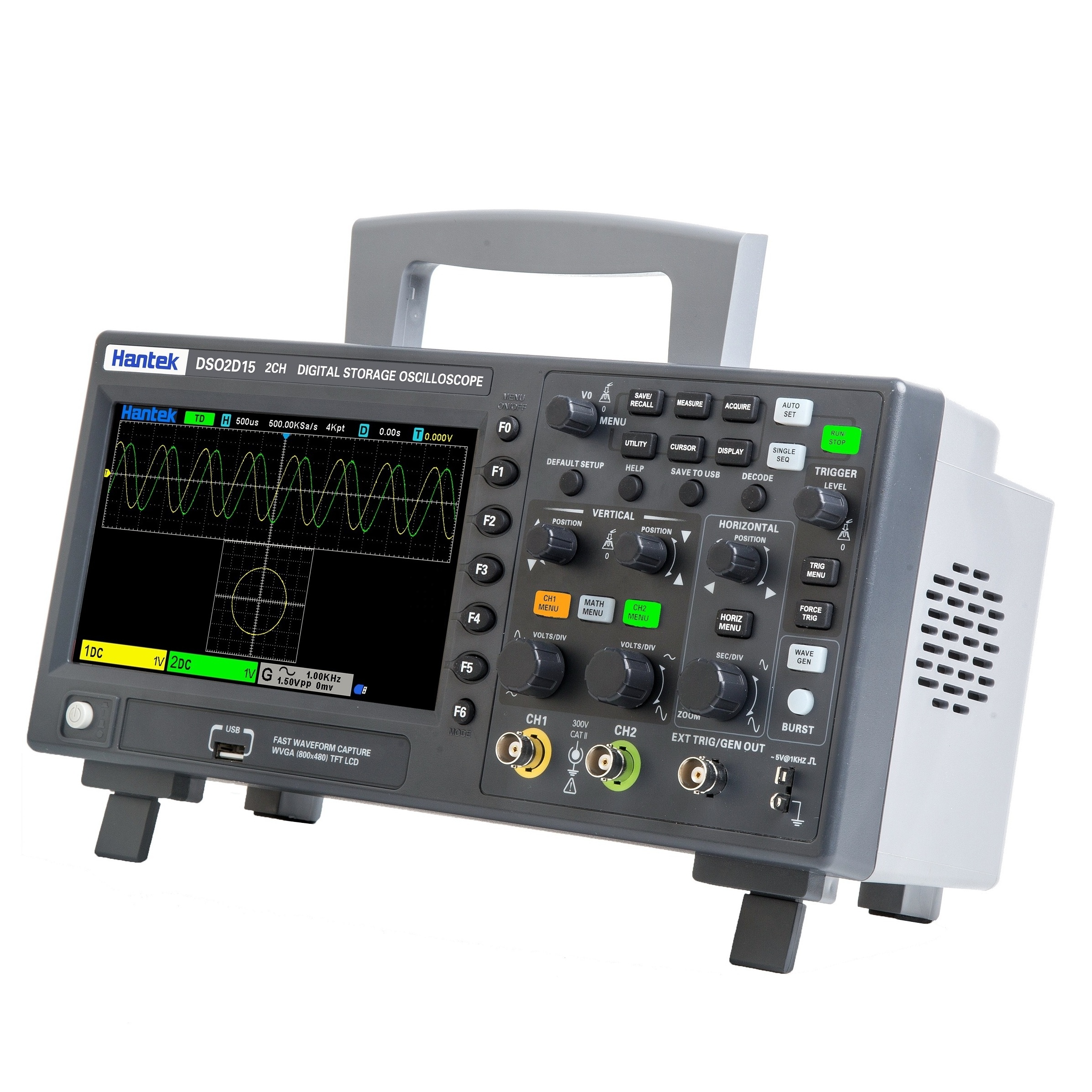 Hantek DSO2C10/DSO2C15/DSO2D10/DSO2D15 Digital Storage Oscilloscope Russian DSO2000 Series