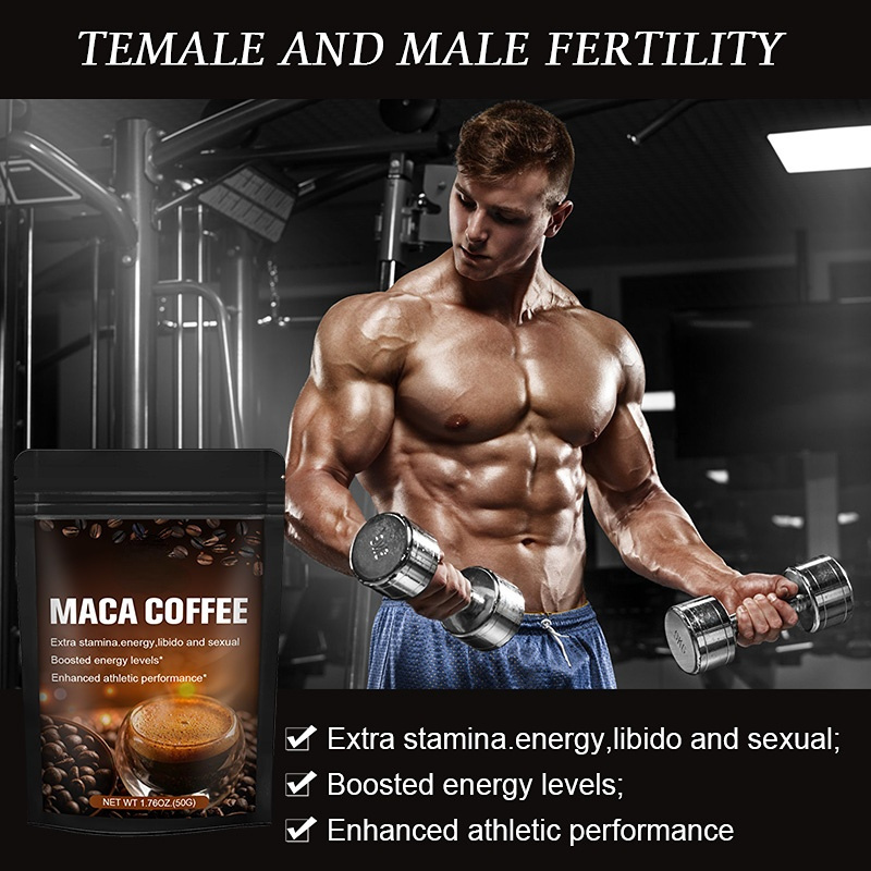 OEM Private Label 50g Organic Maca Root Extract Powder Men's Energy Maca Coffee