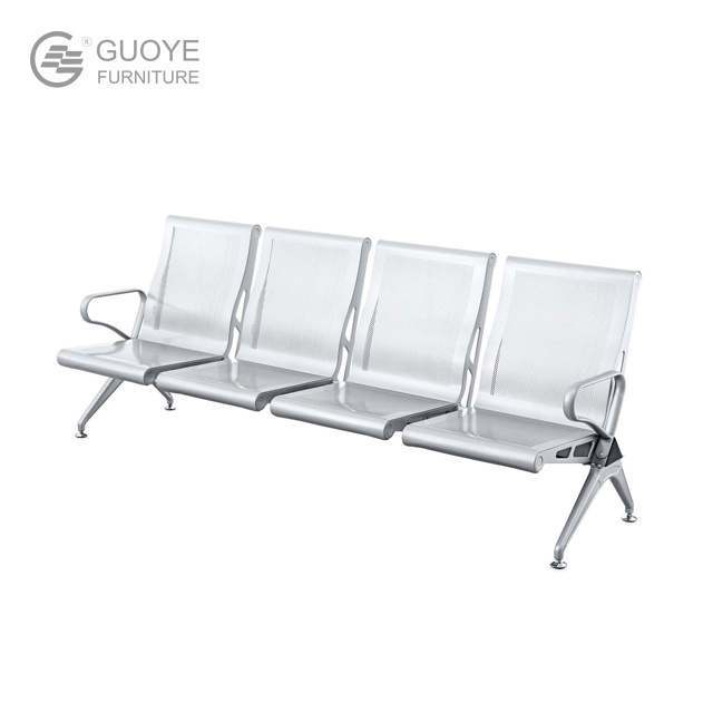 Long Bench Three Seat Iron Row Chair Sofa Waiting Infusion Chair Airport Rest Waiting Chair