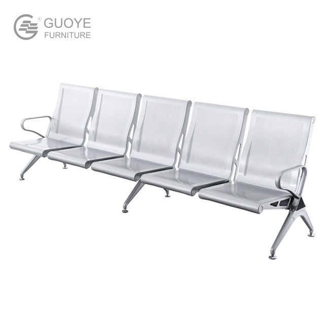 Long Bench Three Seat Iron Row Chair Sofa Waiting Infusion Chair Airport Rest Waiting Chair