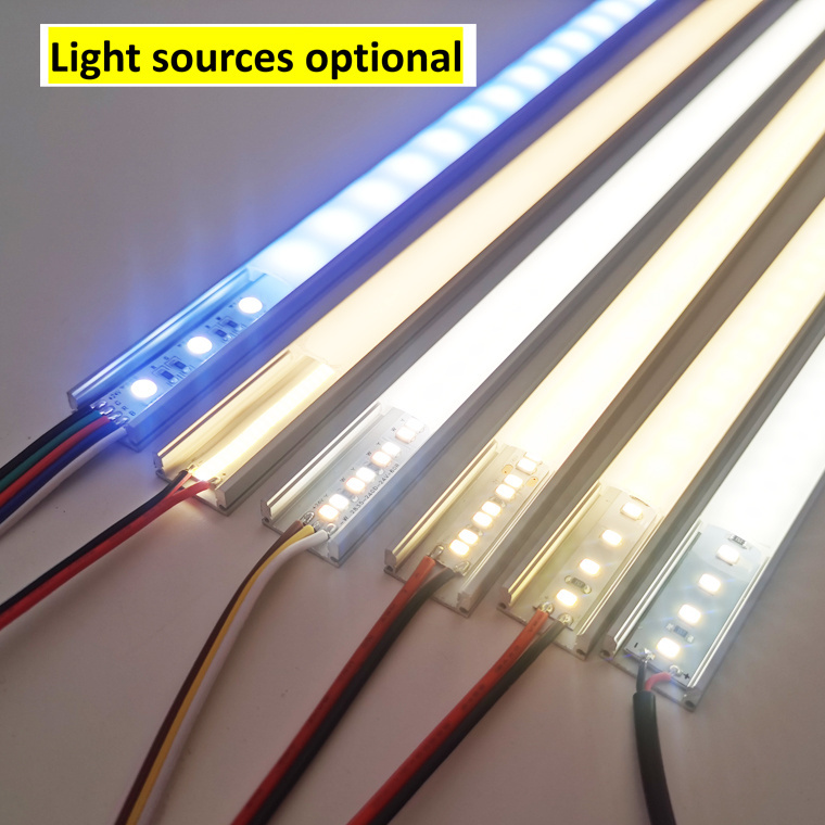 70*36mm 40w flat surface Square office Aluminum Profile LED Strip linear light With PC Opal Diffuser cover