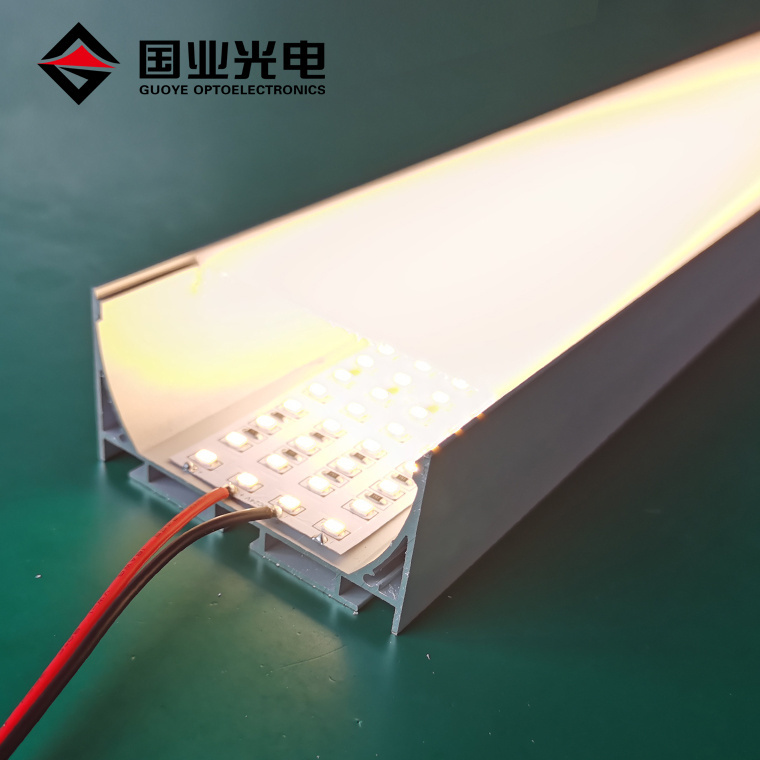 70*36mm 40w flat surface Square office Aluminum Profile LED Strip linear light With PC Opal Diffuser cover