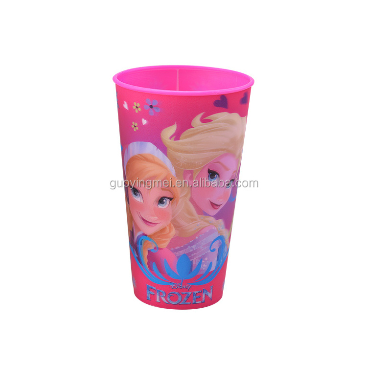 20oz Promotional plastic 3D souvenir cup with lid and straw