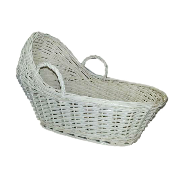 Wicker Moses Baby Pram Natural Basket Baby Changing Basket Wicker Moses Basket