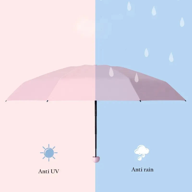 Car Portable Paraguas Mini Capsule Rain Parasol Light Sunny Kids Umbrella Women UV Sunshade Umbrella Pocket Sunscreen Umbrella