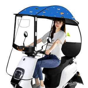 Canopy Rain Shelter Oxford Car Sunshade Full Cover Scooter Umbrella Motorcycle Motor Car Bicycle Electric Bike Umbrella for rain