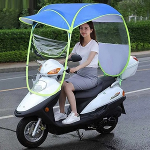 Scooter Umbrella Motorcycle Motor Car Bicycle Electric Bike Canopy Rain Shelter Oxford Car Sunshade Full Cover Umbrella for rain