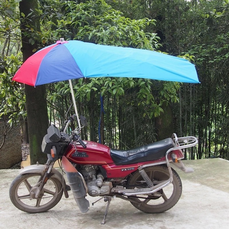 Shelter Silver Coating Panel Rain Sunshade Full Cover Scooter Umbrella Motorcycle Parasol Motor Car Bicycle Electric Bike Canopy