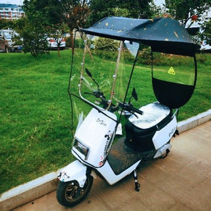 Electrical Scooter Bicycle Car Bike Canopy Sturdy Rainproof Oxford Sunshade Rain Shelter Cover Color Motorcycle Umbrella Parasol