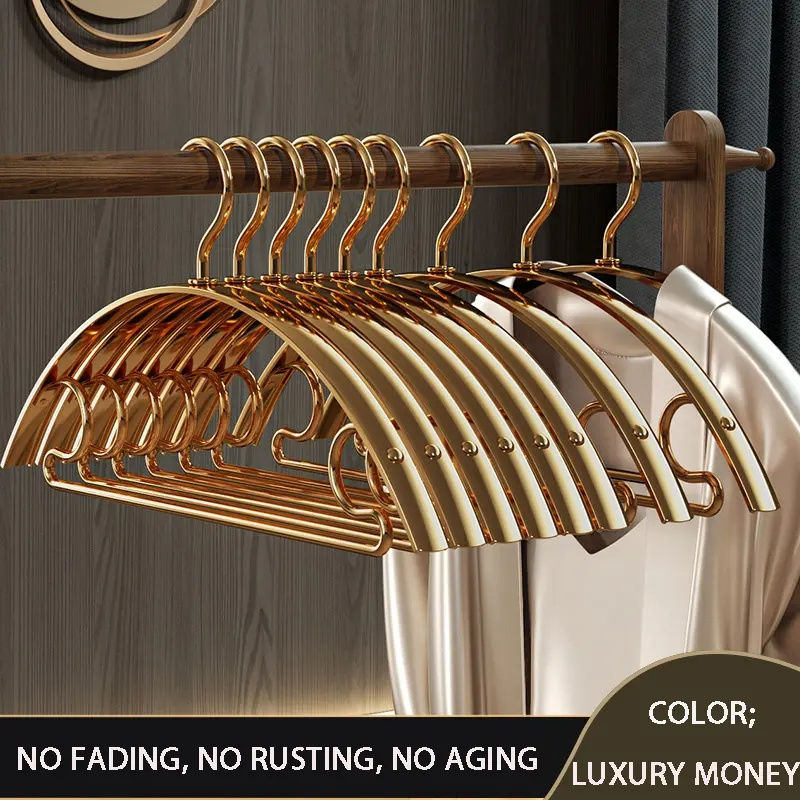 Gold Support Clothes Bracket Metal Hangers Stand Luxury Racks Display Daily Tool Accessories Anti-rust Solid Coat For Clothing