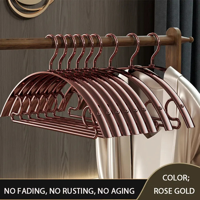 Gold Support Clothes Bracket Metal Hangers Stand Luxury Racks Display Daily Tool Accessories Anti-rust Solid Coat For Clothing