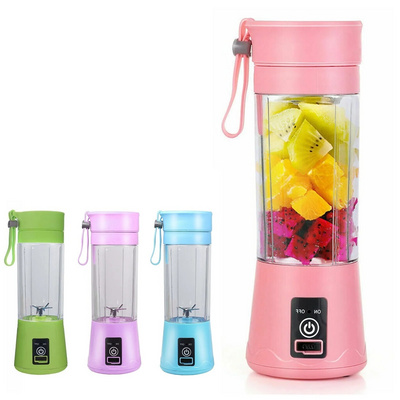 Home Kitchen Portable Fruit Milkshake Mixer Mini Electric Juicer Cup Handheld Smoothie Lemon Juice Maker Blender Squeezer Blades