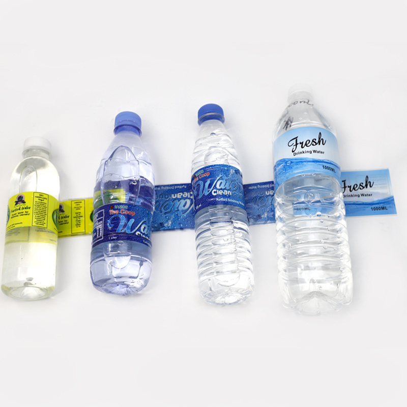 Factory Custom Pvc/pet Shrink Wrapped Sleeve Label For Mineral Water Bottle By Piece Or Roll