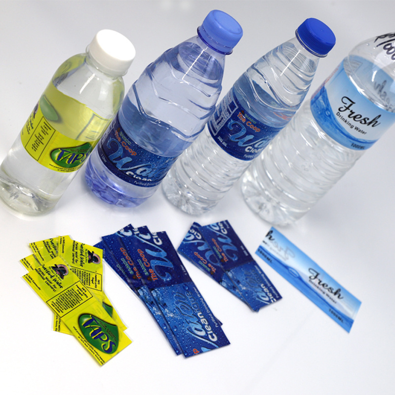 Factory Custom Pvc/pet Shrink Wrapped Sleeve Label For Mineral Water Bottle By Piece Or Roll