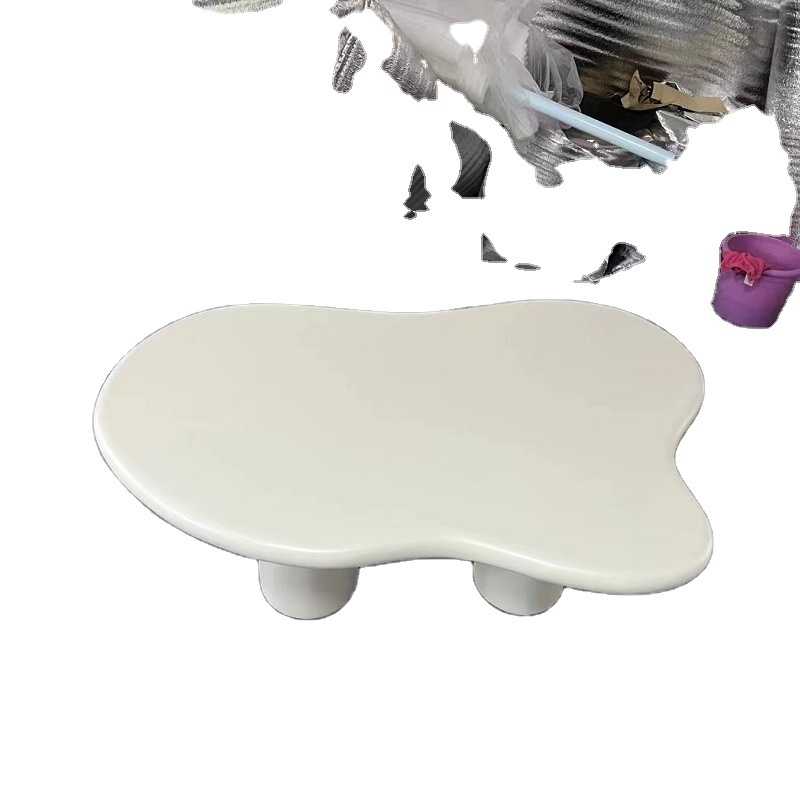 Modern designer living room white cloud coffee table Hotel room coffee table