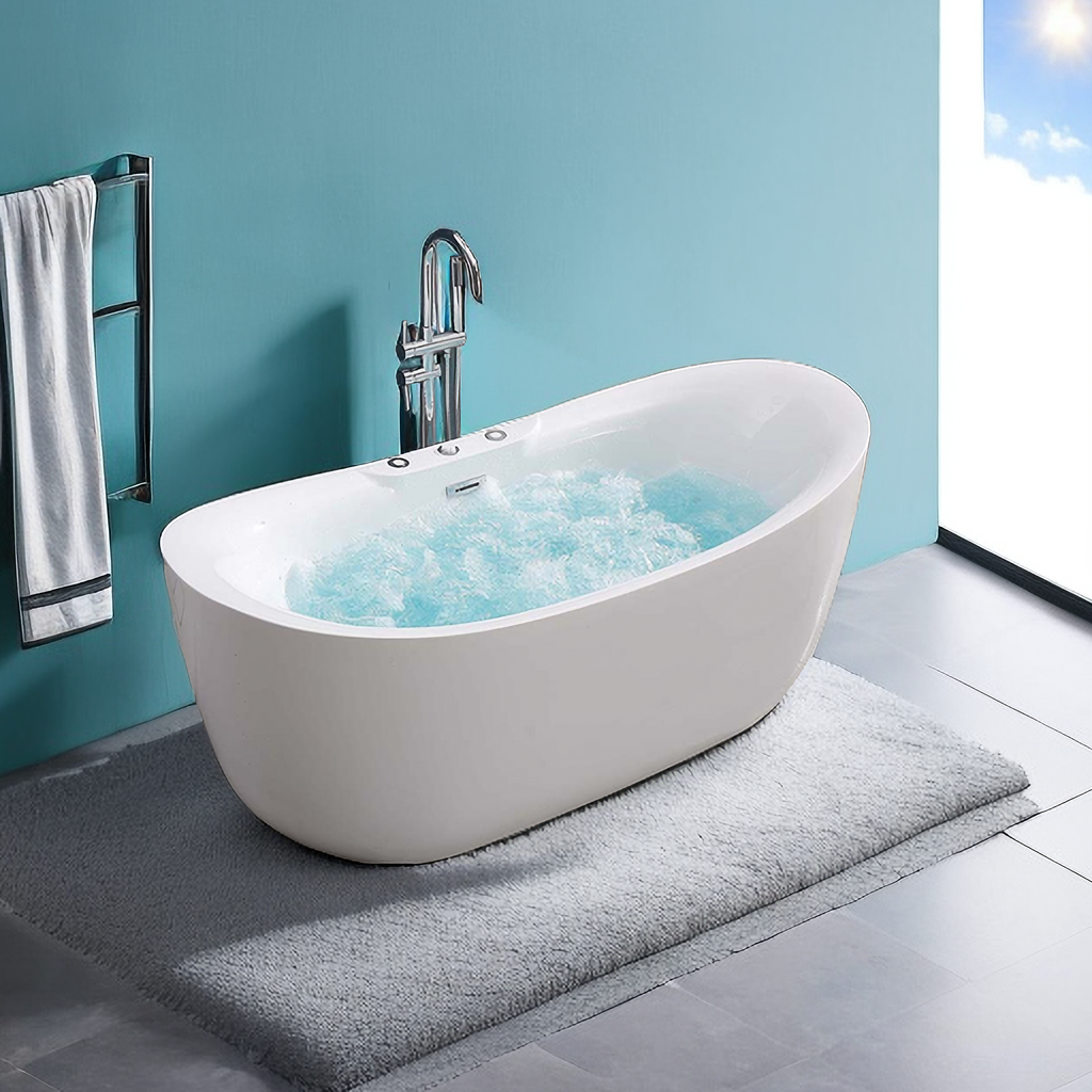 Hot Selling Massage Bathtub Whirlpool Indoor Freestanding Spa Bath Tub Acrylic Air Jet Tub Jacuzzier Bathtub