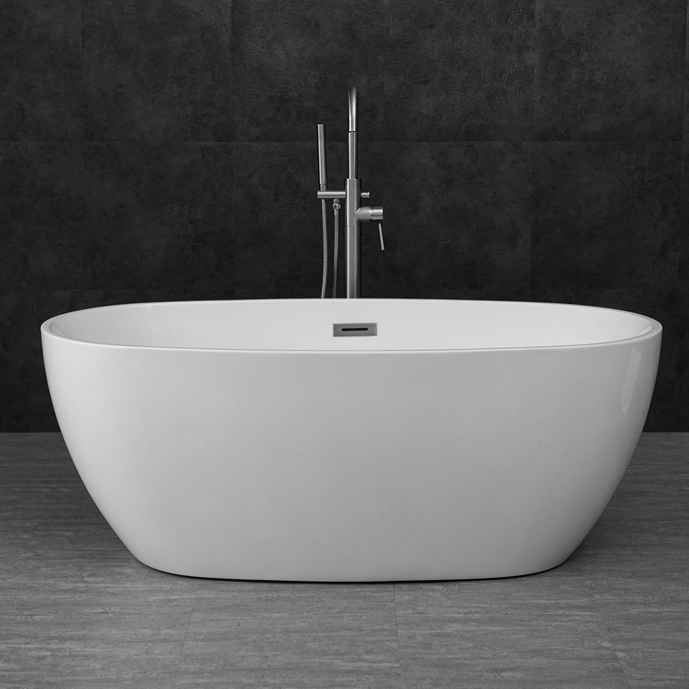 Gurgle Luxury bathtub Modern Indoor Bad Free Stand Alone Acrylic Bath Tub Bathroom Soaking Freestanding Bathtub