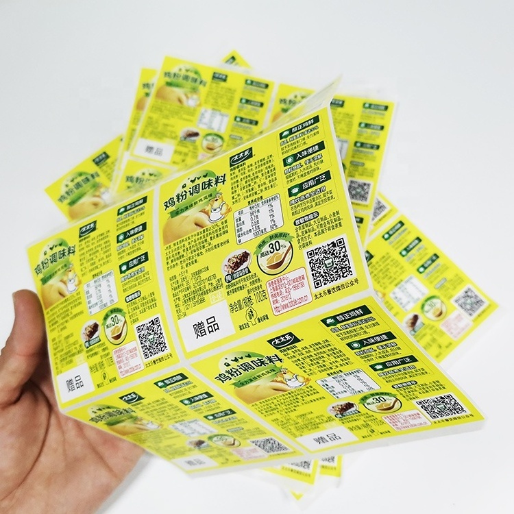 food ingredients labels flavoring bottle labels custom packaging labels with full color print