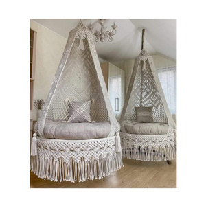 Luxurious and Unique Macrame Material Handmade Swing Exporter of Superior Quality Swing Chair Available at Excellent Price