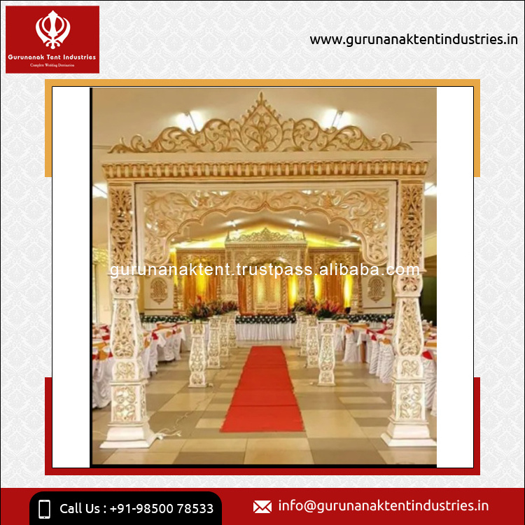 Manufacturer of Wedding Stage Backdrop Unbeatable Quality Unbreakable Fiber Glass Material Stage for Wedding at Best Price