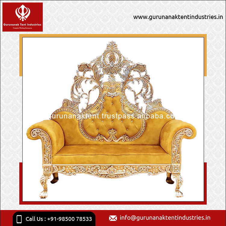 India Origin Manufacturer of Sofa / Couches Superlative Quality Wedding Royal Chair for Bride and Groom at Excellent Price