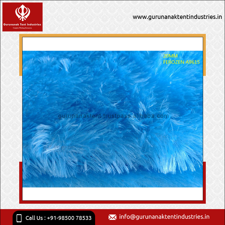 Direct Factory Supply of Super Soft Material Long Hair Fur Cloth with Stiff Backing 20mm Faux Fur Plush Fabric at Best Price