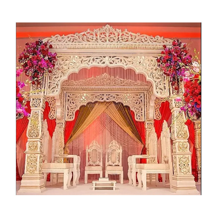 Manufacturer of Wedding Stage Backdrop Unbeatable Quality Unbreakable Fiber Glass Material Stage for Wedding at Best Price