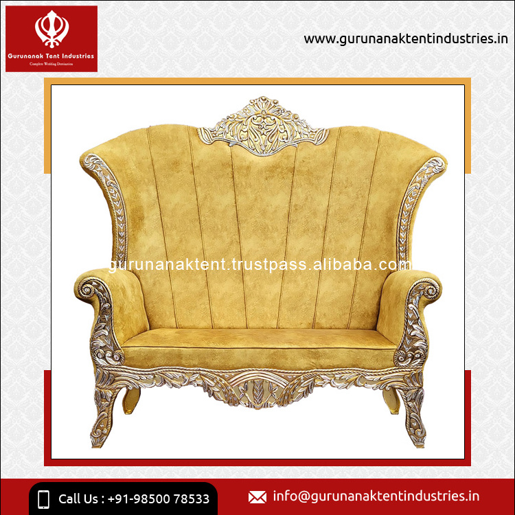 India Origin Manufacturer of Sofa / Couches Superlative Quality Wedding Royal Chair for Bride and Groom at Excellent Price