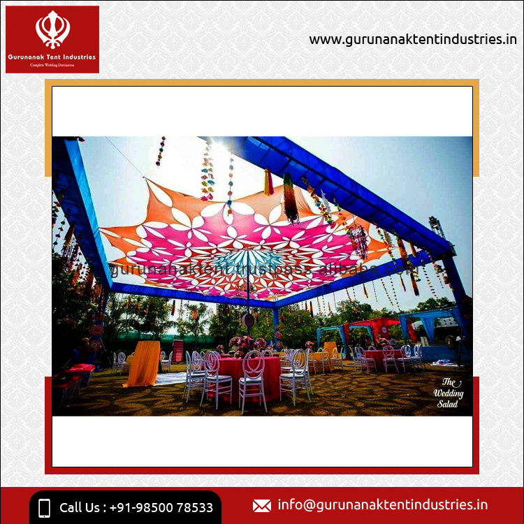 Exporter of Highest Quality Water Resistance Fabric Carved Tent for Wedding and Party Available at Discounted Market Price