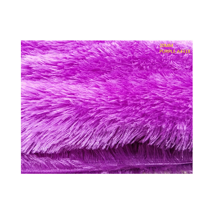 Direct Factory Supply of Super Soft Material Long Hair Fur Cloth with Stiff Backing 20mm Faux Fur Plush Fabric at Best Price