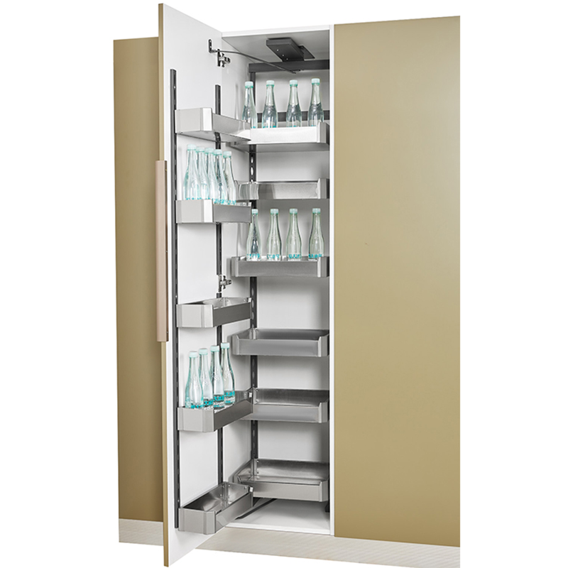 Luxury Flat Pack Commercial Fitted Shelving Tall Modern Kitchen 6/5/4/2 Layer Storage Cabinet Pantry Kitchen Set Units