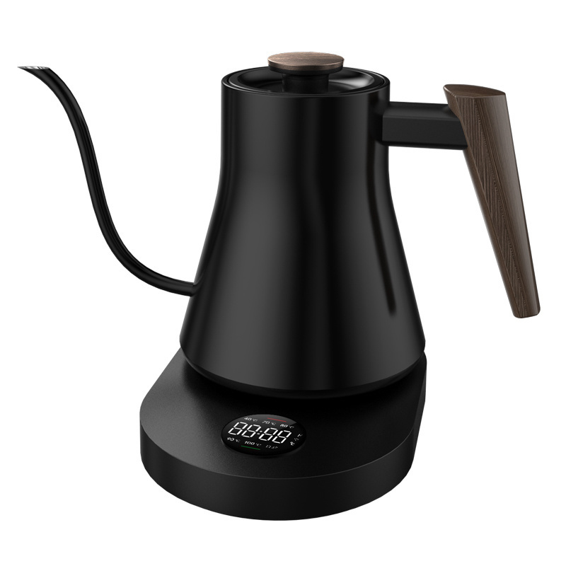 2024 New digital keep warm gooseneck kettle Drip coffee Electric Kettle 0.8L mini kettle SS304 water boiler with CE CB