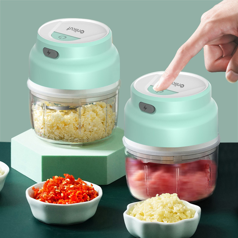 Electric Mini Kitchen Mixer Processor Kitchen Food Chopper 230ml Electric Meat Food Chopper Machine