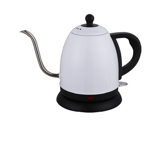 1.0L Auto Shut-off Cordless Jug Electric Stainless Steel gooseneck Kettle for coffee and tea