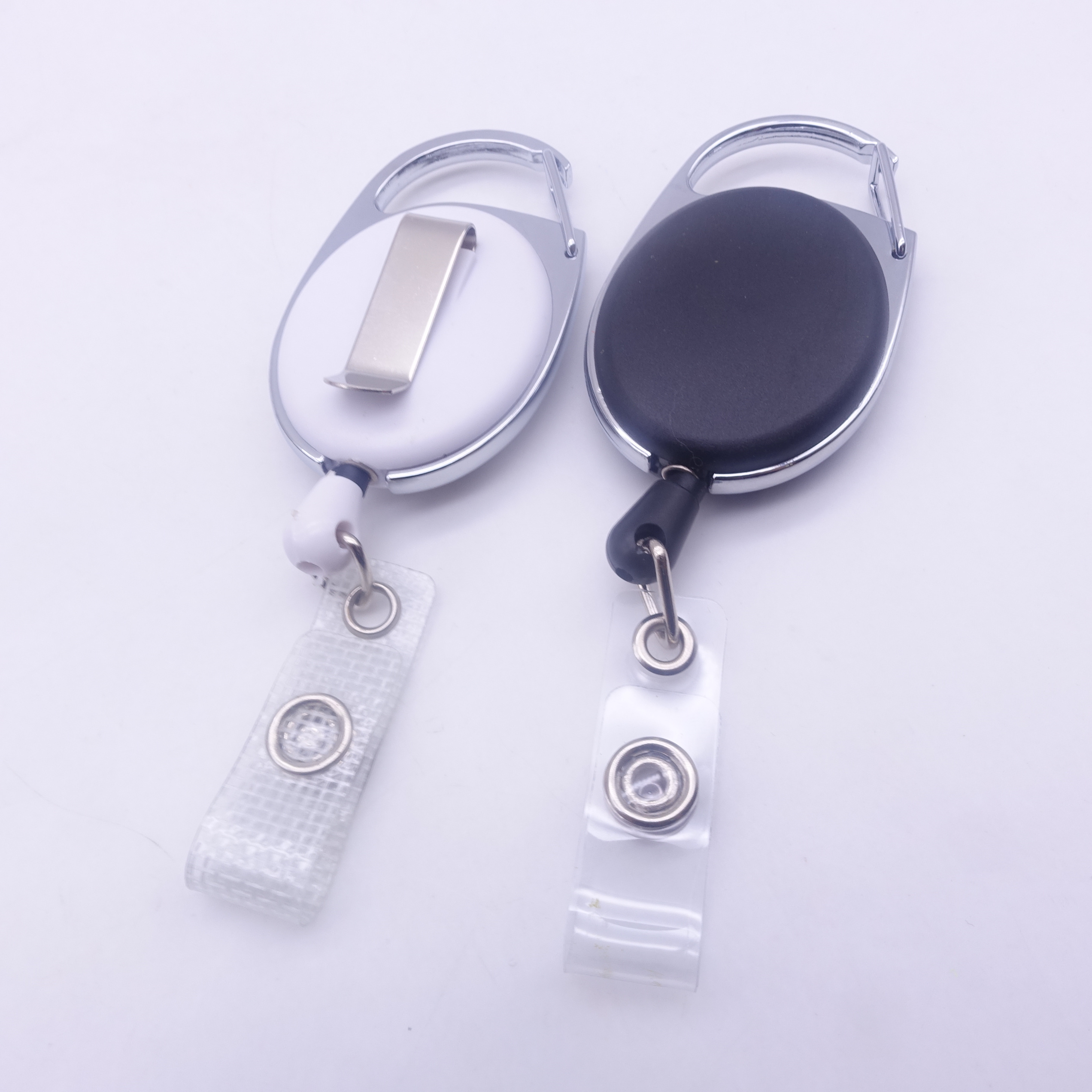 Designer custom yoyo id retractable magnetic badge reels/ nurse plastic badge holder clips