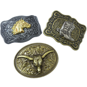 Customised Luxury Mens Side Belts Big Buckles Stainless Steel Belt Buckle with Logo in Casting