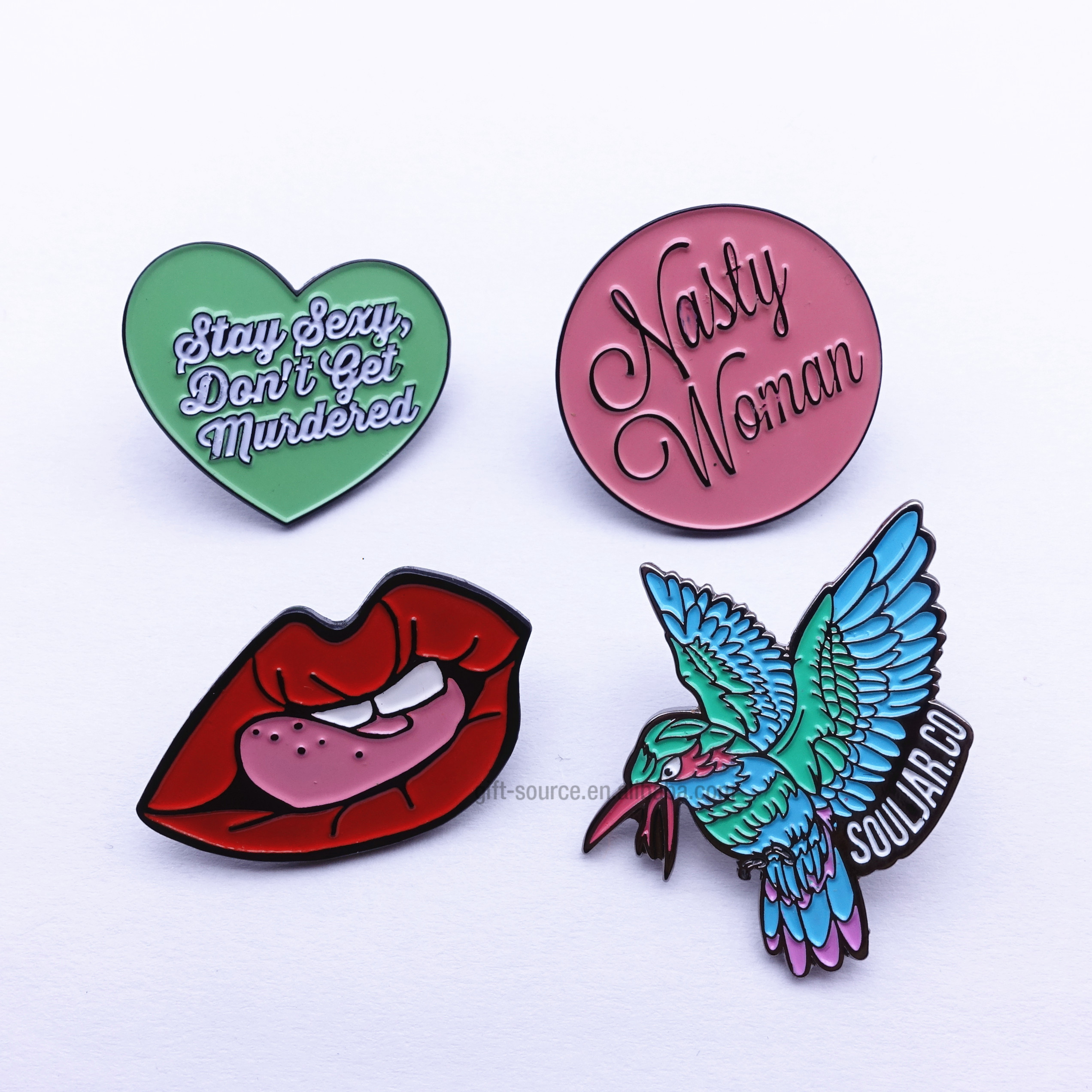 Factory Making Custom Sexy Enamel Pin Metal Badge Brooch Hard Enamel Metal Funny Soft Lapel Pin Wholesale Enamel Pins