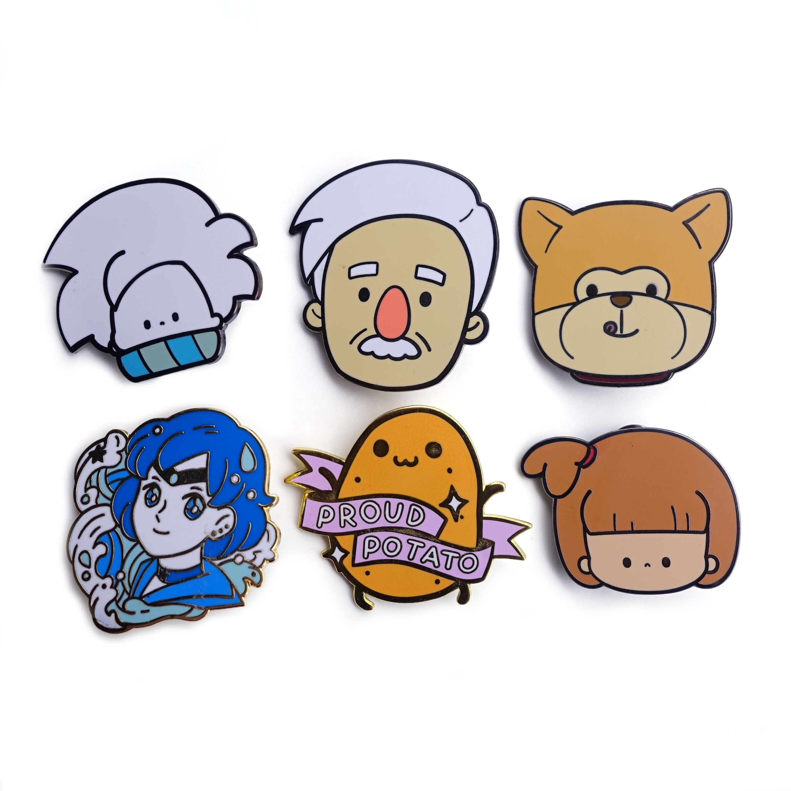 Metal Crafts Manufacturer Cute Cartoon Lapel Pin Custom Logo Make Metal Badge Anime Hard Lapel Pins Soft Enamel Pin