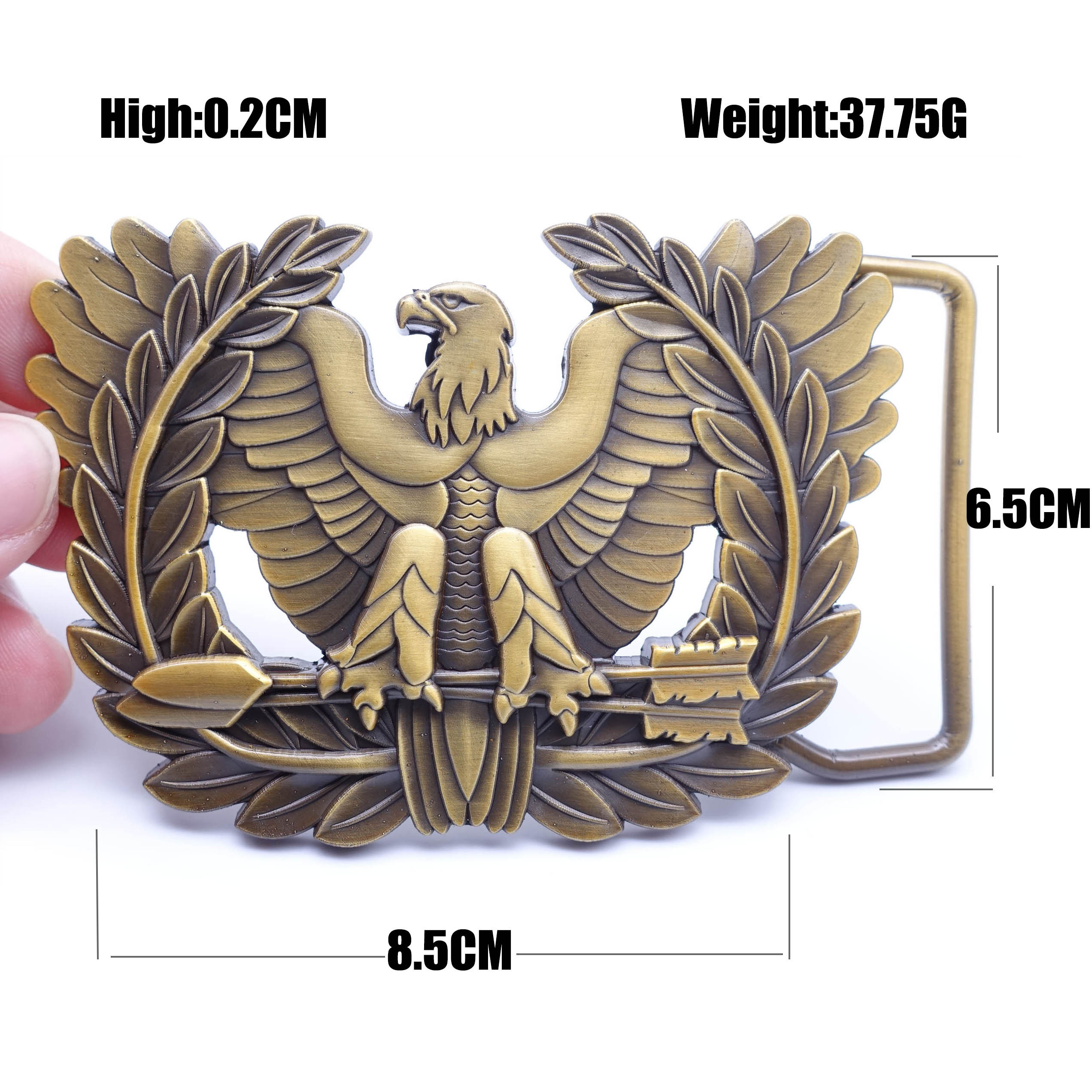 Customised Luxury Mens Side Belts Big Buckles Stainless Steel Belt Buckle with Logo in Casting