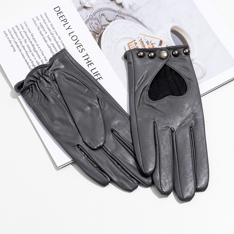 2023 New Lightweight Design Anti Slip Women Chauffeur Real Leather Car Driving Gloves