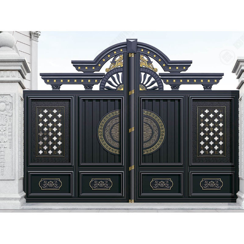 Customizable House Villa Garden Luxury Driveway Wrought Iron Gate