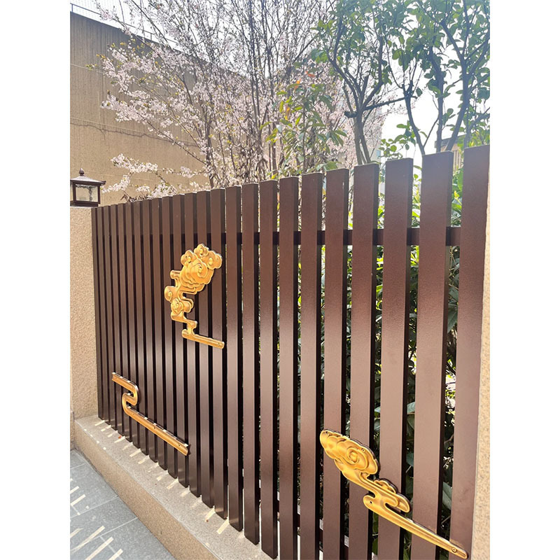 Aubesi Fence Panel Easily Assembled Galvanized Aluminum Fence For Outdoor Garden Wall Zig Zag Profile Fencing Sheet