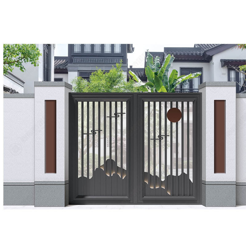 Customizable House Villa Garden Luxury Driveway Wrought Iron Gate