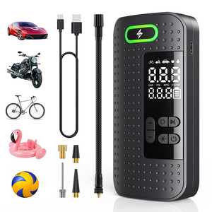 Hot Sale Portable Multifunctional Car Tire Price Inflator Tyre Automatic Mini Electric Wireless Air Pump for Bicycle With LED