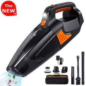 Hot Sale Vacuum Cleaner  Car Powerful  12V Pressure Measurement Handheld  Car Vacuum Cleaner with LED Lighting