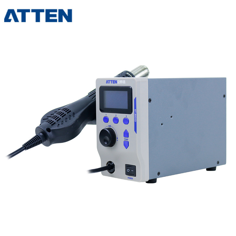 ATTEN 800W ST-8800D Heat Gun Adjustable Temperature Air Volume Anti-Static Hot Air Station BGA Solder Rework Station 110/220V